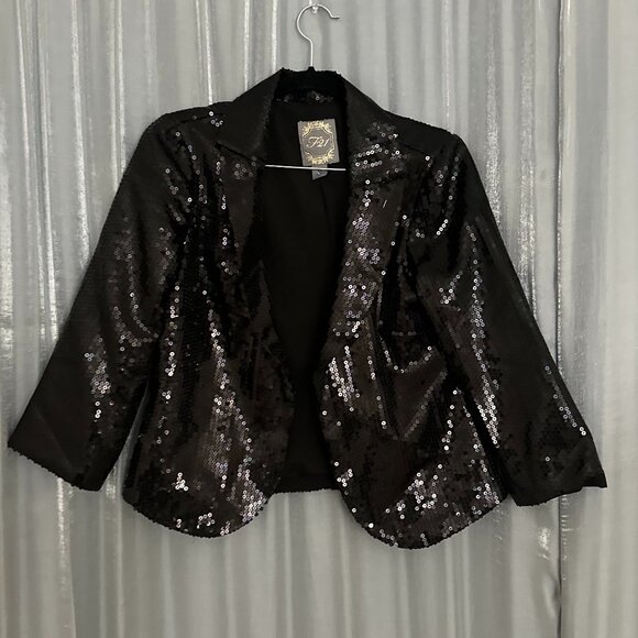 Jackets & Blazers - cropped sequin blazer sold as it is